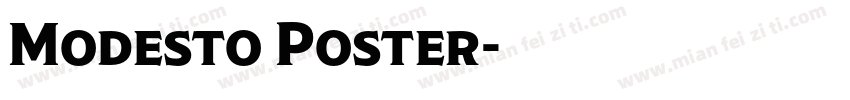 Modesto Poster字体转换